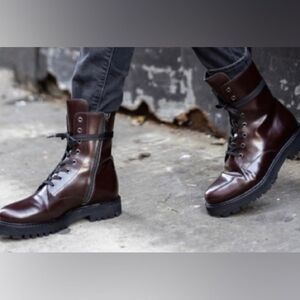 Thursday Boot Company Women’s Combat Boots Burgundy red size 10